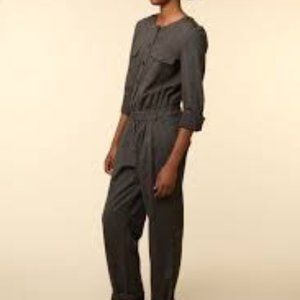 Madewell Sessun charcoal grey wool blend jumpsuit NWOT